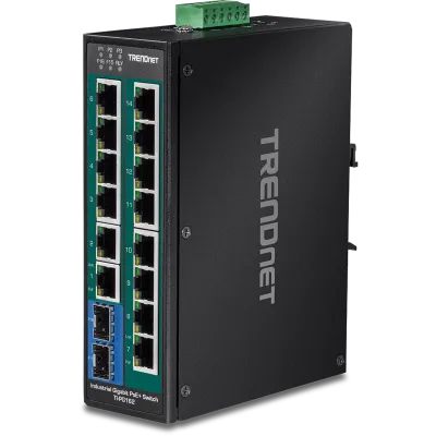 TRENDNET - TI-PG162 - 16-Port Industrial Gigabit PoE