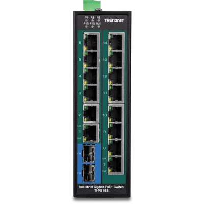 TRENDNET - TI-PG162 - 16-Port Industrial Gigabit PoE