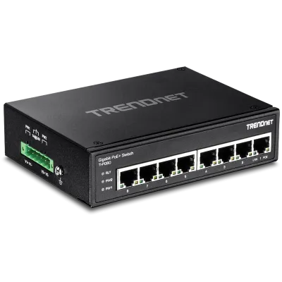 TRENDNET - TI-PG80 - 8-port hardened Industrial Gigabit PoE+ Switch