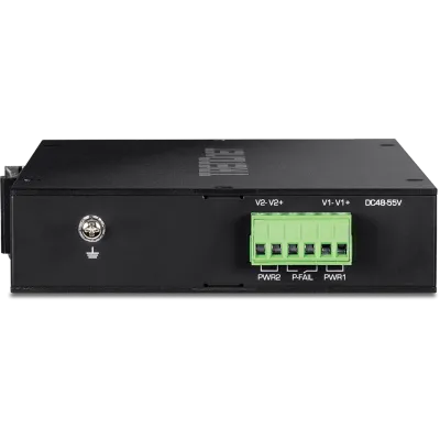 TRENDNET - TI-PGM541 - 5-port Industrial Gigabit PoE+ DIN-Rail Switch -20° – 65°C (-4° – 149°F)