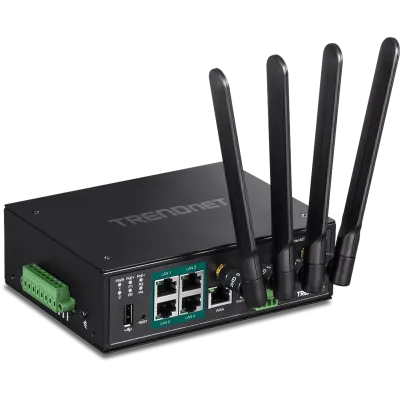 TRENDNET - TI-WP100 - Industrial AC1200 Wireless Gigabit PoE+ Router