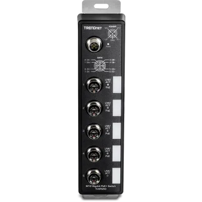 TRENDNET - TI-XPG50 - 5-Port Industrial EN50155 M12