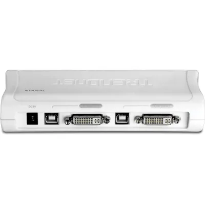 Trendnet - TK-204UK - 2-Port DVI/USB KVM Switch Kit w/ Audio (Includes 2x KVM Cables)