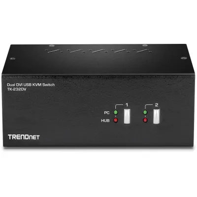 Trendnet - TK-232DV - 2-Port Dual Monitor DVI KVM Switch