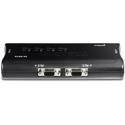 Trendnet - TK-407K - 4-port USB KVM Switch Kit (Include 4 x KVM Cables)