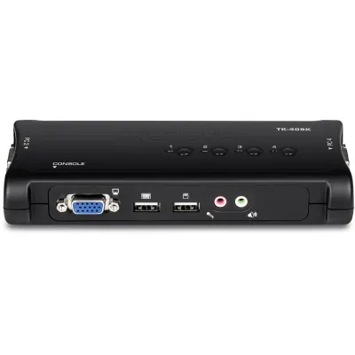 Trendnet - TK-409K - 4-port USB KVM Switch Kit w/Audio (Include 4 x KVM Cables)