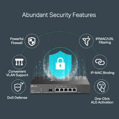 TP-Link - TL-ER7206 - SAFESTREAM GIGABIT MULTI-WAN PERP VPN ROUTER