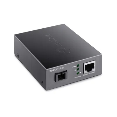 TP-Link - TL-FC311B-20 - Gigabit WDM Media Converter