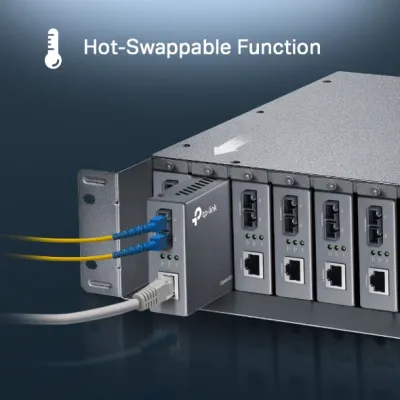 TP-Link - TL-MC1400 - 14-SLOT UNMANAGED MEDIA PERP CONVERTER CHASSIS