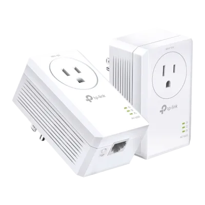 TP-Link - TL-PA7017P KIT - AV1000 Gigabit Passthrough Powerline Starter Kit
