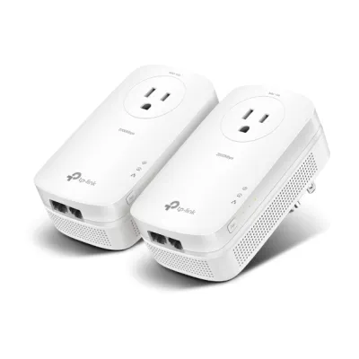 TP-Link - TL-PA9020P KIT - AV2000 2-Port Gigabit Passthrough Powerline Starter Kit