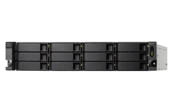QNAP - TL-R1200C-RP-US - 12-bay 2U rackmount USB-C 3.1 Gen2 10Gbps JBOD expansion unit, redundant PSU, with a 1-meter USB-C to USB-A 3.1 Gen2 cable
