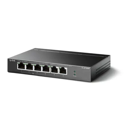 TP-Link - TL-SF1006P - 6-Port 10/100Mbps Desktop Switch with 4-Port PoE+