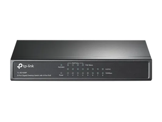 TP-Link - TL-SG1008P - 8-Port Gigabit Desktop Switch with 4-Port PoE