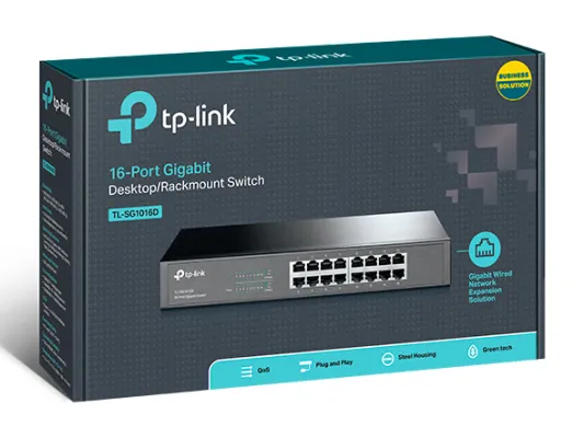 TP-Link - TL-SG1016D - 16-Port Gigabit Desktop/Rackmount Switch
