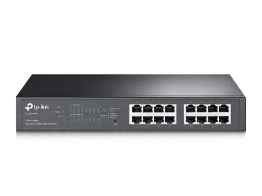 TP-Link - TL-SG1016PE - 16-Port Gigabit Easy Smart PoE Switch with 8-Port PoE+
