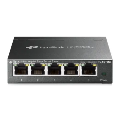 TP-Link - TL-SG105E - 5PORT 10/100/1000 GIGABIT EASY PERP SMART SWITCH