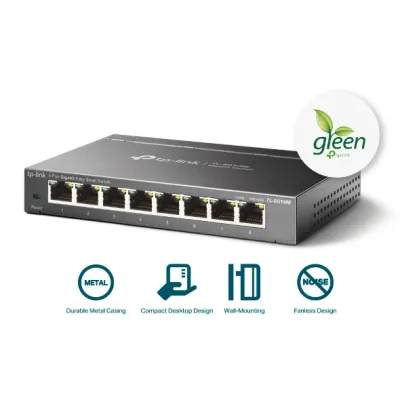 TP-Link - TL-SG108E - 8PORT GIGABIT EASY SMART SWITCHPERP
