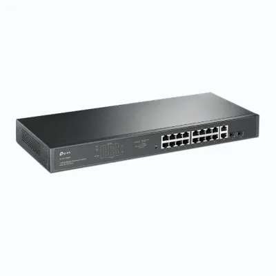 TP-Link - TL-SG1218MP - 18-PORT GIGABIT RACKMOUNTSWITCHPERP W 16-PORT POE+ PORT