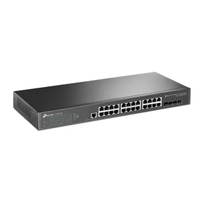 TP-Link - TL-SG3428XMP - JETSTEAM 24-PORT GBT & 4-PORT PERP 10GE SFP+ L2+ MNG SW W/24-PORT POE+