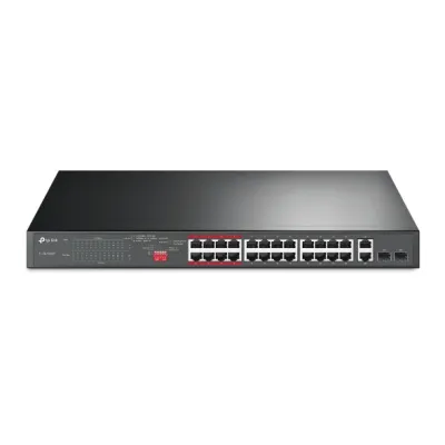 TP-Link - TL-SL1226P - 24PORT 10/100MBPS + 2PORT PERP GIGABIT UNMANAGED POE+ SWITCH