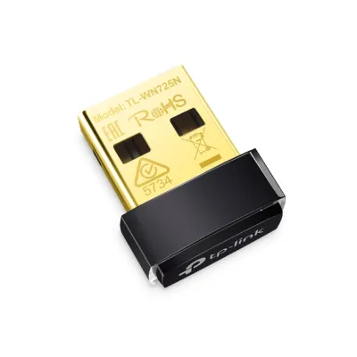 TP-Link - TL-WN725N - 11BGN 150MB 2.4GHZ WRLS WPA WPE WL N USB ADAP NANO REALTEK