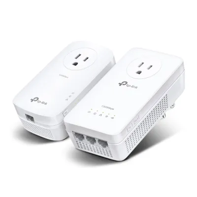 TP-Link - TL-WPA8631P KIT - AV1300 GIGABIT PASS-THROUGH WRLS POWERLINE AC WI-FI KIT