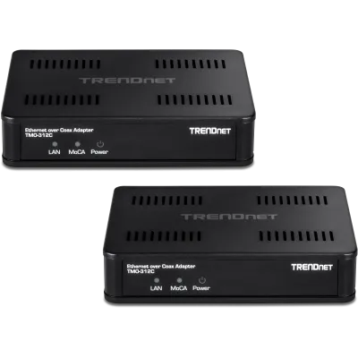 TRENDNET - TMO-312C2K - MoCA 2.5 Ethernet over Coax Adapter (2-Pack)