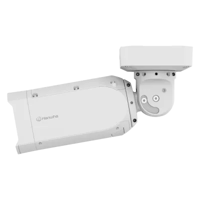 Hanwha - TNO-A26081 - 26MP Network AI Bullet Camera, 28.3mm APS CMOS image sensor, Max. 30fps@26MP, 0.2lux@F4.0 (Color), 55~250mm (4.54x) manual varifocal lens, H.265, H.264, MJPEG codec, WiseStreamⅡ, WiseStreamⅢ (Using AI engine), Installed Video An