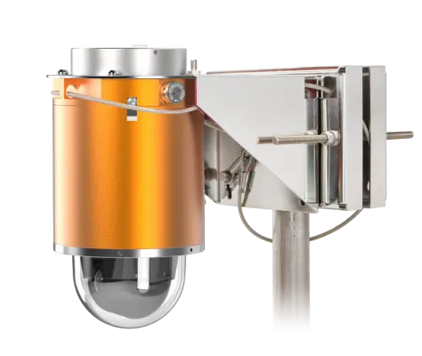 Hanwha - TNP-XC6403EPT3-Z - AI 2MP Explosion proof PTZ using the XNP-C6403 (2MP @ 60fps) 4.25-170mm lens, 40x optical zoom, PoE+ (No Wiper), -20°C ~ +55°C (-4°F ~ +131°F), Type 4x, IP66, FM (Factory Mutual), C1/D1 certification