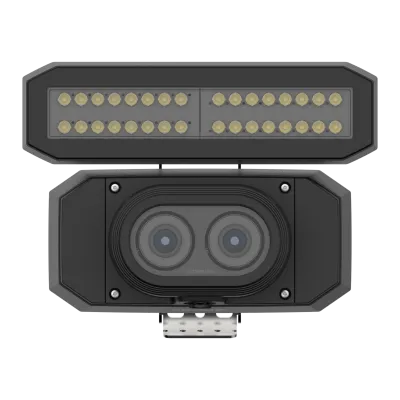 Hanwha - TNS-9050IBC - Wisenet T network BCR (Barcode Reader Camera) for Barcode Reading and Video Monitoring. Mono: 4K, Color: 4K.  Max 20fps @ 4K MONO/COLOR each. 25mm machine vision lens.  Removable and replaceable LED module (32 LEDs module is de