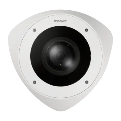 Hanwha - TNV-7011RC - Wisenet T powered by Wisenet 5 network outdoor IR corner mount camera, 3MP, 2048*1536 @ 30fps, 2.8mm fixed lens (102°*75°), 940nm IR 32', built-in mic, triple codec H.265/H.264/MJPEG with WiseStream II technology, 120dB WDR, adv