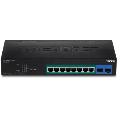 TRENDNET - TPE-082WS - 10-Port Gigabit Web Smart PoE+ Switch