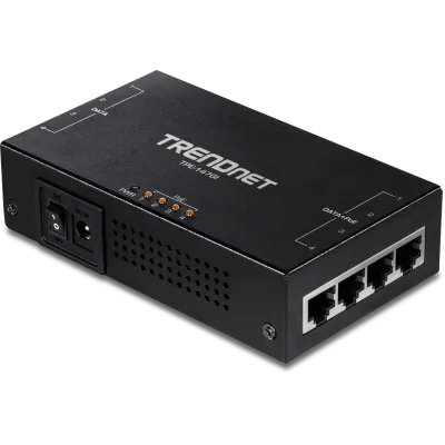 TRENDNET - TPE-147GI - 65W 4-Port Gigabit PoE+ Injector