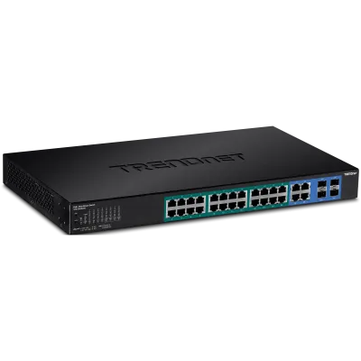 TRENDNET - TPE-2840WS - 24-port Gigabit Web Smart PoE Switch plus 4 SFP slots