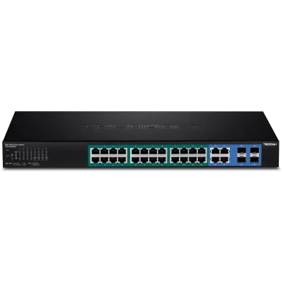 TRENDNET - TPE-2840WS - 24-port Gigabit Web Smart PoE Switch plus 4 SFP slots