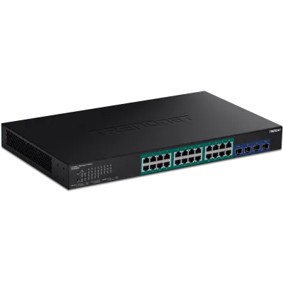TRENDNET - TPE-30284 - 28-Port Gigabit Web Smart PoE+ Switch with 10G SFP+ slots