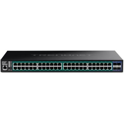 TRENDNET - TPE-3524S - 52-port Gigabit Web Smart PoE+ Switch with 10G SFP+ Slots