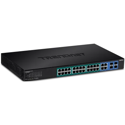 TRENDNET - TPE-5028WS - 28-Port Gigabit Web Smart PoE+ Switch (370W)