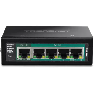TRENDNET - TPE-B541 - 5-Port Gigabit PoE++ Powered Managed Switch with PoE Passthrough