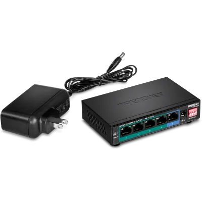 TRENDNET - TPE-LG50 - 5-Port Gigabit Long Range PoE+ Switch