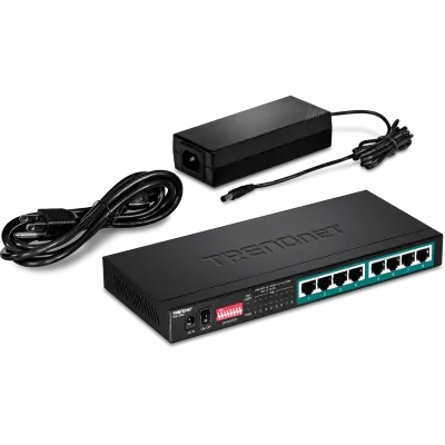 TRENDNET - TPE-LG80 - 8-Port Gigabit Long Range PoE+ Switch