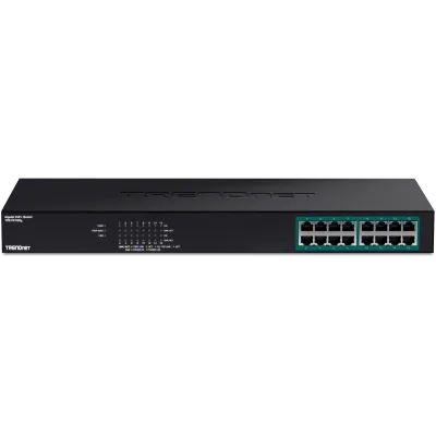 Trendnet - TPE-TG160g - 16-port GREENnet Gigabit PoE+ Switch (250W)