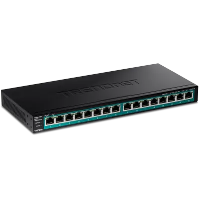 Trendnet - TPE-TG161H - 16-Port Gigabit PoE+ Switch (123W)