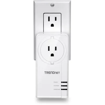 Trendnet - TPL-423E2K - Powerline 1300 AV2 Adapter Kit  with Built-in Outlet