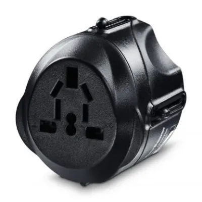 Cyber Power - TRA1A2 - Travel Adapter 100-240V In/Out Type A, C, G, & I Plug Adapters 1-Year Warranty