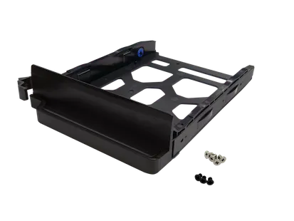 QNAP - TRAY-35-NK-BLK04 - Black HDD Tray v4 for 3.5" and 2.5" drives without key lock, black, plastic with 6 x screws for 2.5" HDD, tooless