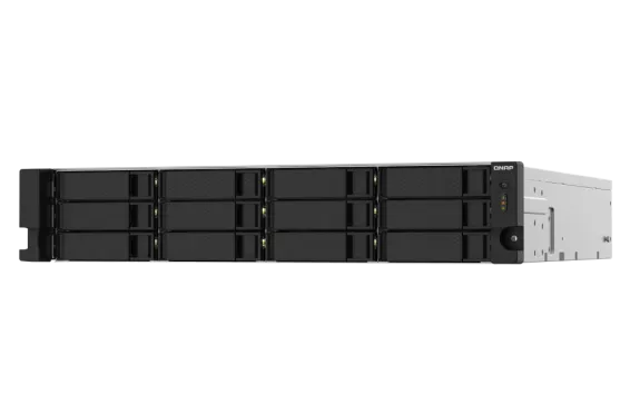 QNAP - TS-1232PXU-RP-4G-US - QNAP 2U 12-Bay ARM-based 2.5G &10G NAS, Quad Core 1.7GHz, 4GB DDR3 RAM, 2 x 10GbE SFP+, 2 x 2.5GbE, Redundant Power Supply