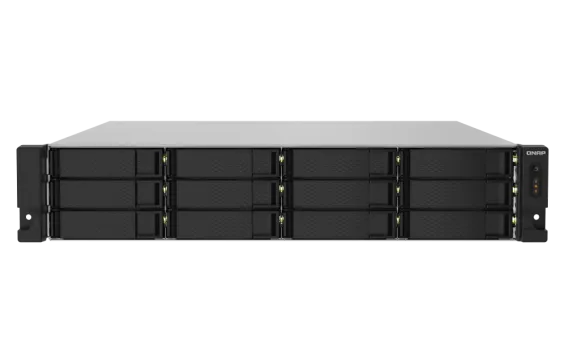 QNAP - TS-1232PXU-RP-4G-US - QNAP 2U 12-Bay ARM-based 2.5G &10G NAS, Quad Core 1.7GHz, 4GB DDR3 RAM, 2 x 10GbE SFP+, 2 x 2.5GbE, Redundant Power Supply