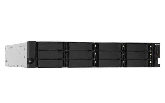 QNAP - TS-1232PXU-RP-4G-US - QNAP 2U 12-Bay ARM-based 2.5G &10G NAS, Quad Core 1.7GHz, 4GB DDR3 RAM, 2 x 10GbE SFP+, 2 x 2.5GbE, Redundant Power Supply